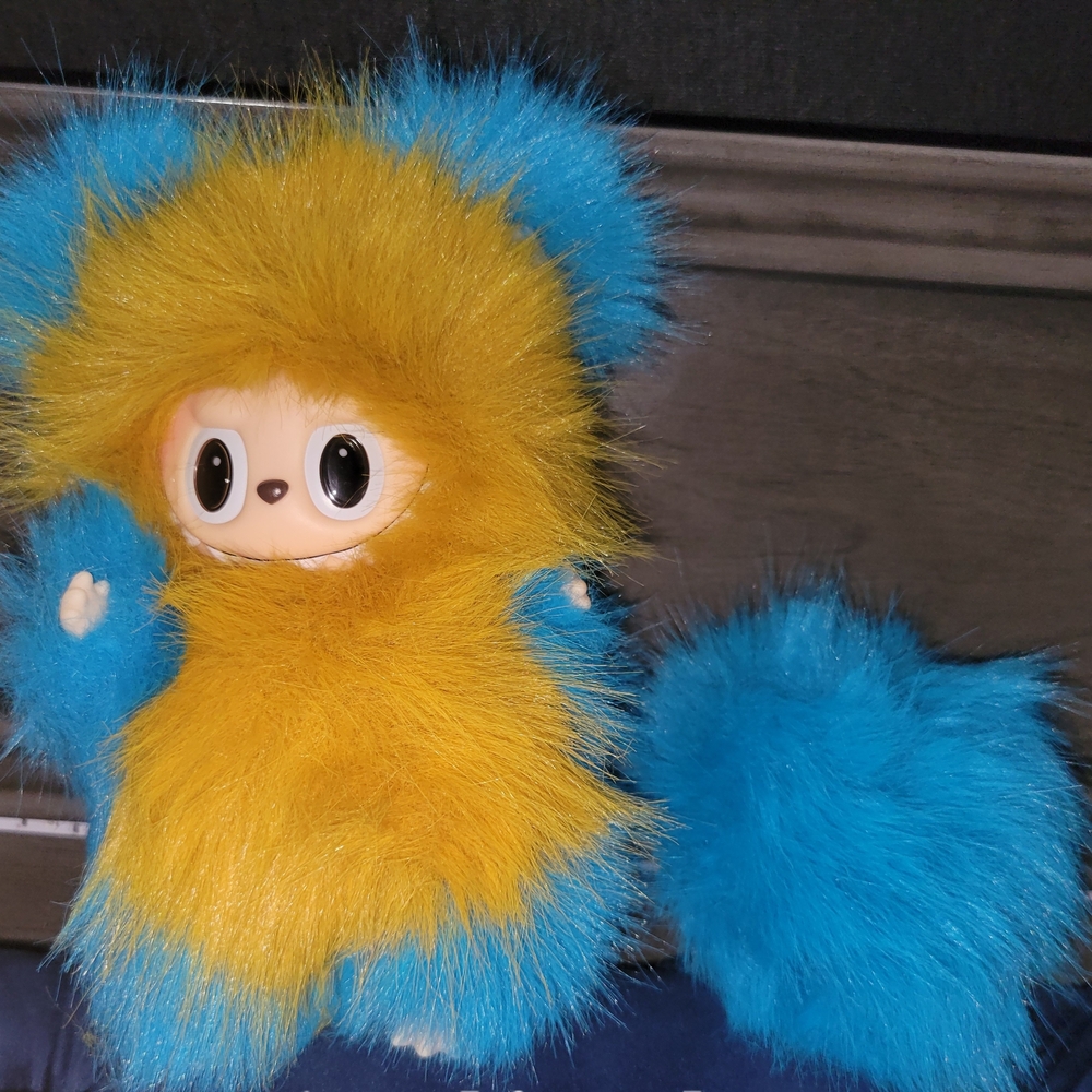 Yellow and Blue Plush Toy